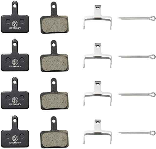 KREMORV 4 Coppie Pastiglie Freno per Bicicletta, Pastiglie Freno a Disco per Shimano B01S B03S B05S Tektro E10.11