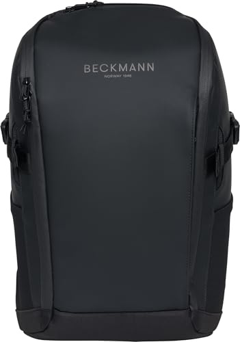 Beckmann, Street Go Black, universal Rucksack unisex für Arbeit Studium Wandern Freizeit Reisen, wasserabweisend, 26L
