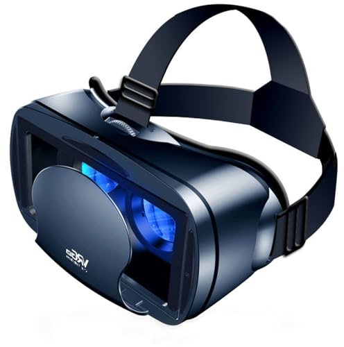 VR Headset, Virtual Reaity Goggles Glasses Compatible with iPhone 16 15 14 13 12 Pro Max Samsung Galaxy S25 S24 S23 etc 5-7 inch Smartphones, VR Goggles Headset for 3D Games and Movies