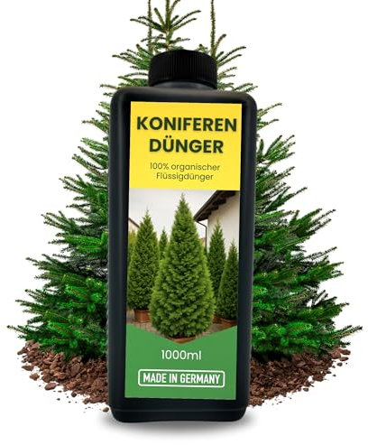 Engrais organique à long terme pour conifères - 1 l - Pour thuya, occidentalis, pin, sapin, mélèze, douglas, cèdre, if - 1000 ml