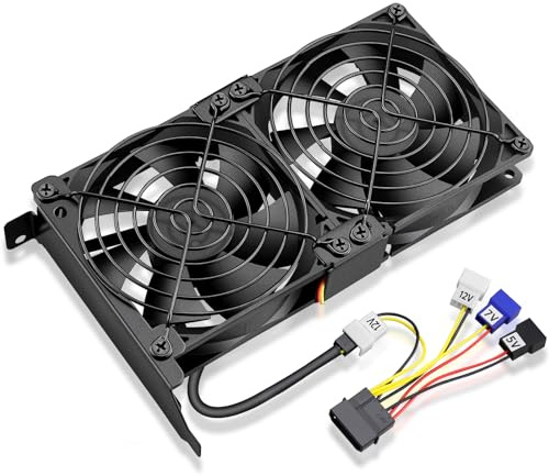 GDSTIME Graphic Card Fans, Graphics Card Cooler, Video Card Cooler, PCI Slot Dual 90mm 92mm Fans, VGA Cooler