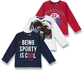 Chicco, Set T-Shirt Manica Lunga in Cotone, Maglietta Bambino e Bambina, Designed in Italy