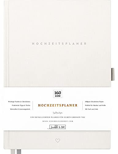 Wedding Planner and Organiser for the Bride | Tissues in a Gift Box | 160gsm Ultra Thick Paper | This elegant planner allows you to plan every detail for your special day