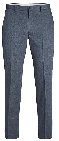 JACK & JONES Pantalones Jprriviera Linen Sn Traje, Navy Blazer/Fit: Slim Fit, 52 para Hombre