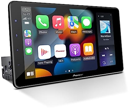 Pioneer DMH-WT3800NEX 9 Capacitive Touchscreen, Floating Display – Wireless & Wired Apple CarPlay & Android Auto, Amazon Alexa, Bluetooth, FLAC, Backup Camera, HD Radio