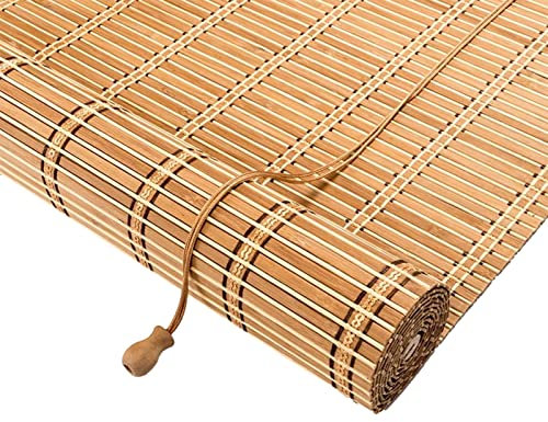zhijiaqian456 Estores de Bambú Natural,Persianas enrollables y estores,Persianas de Madera,Persiana de Decorativas,Incluye Accesorios,Personalizable (80 x 200 cm)