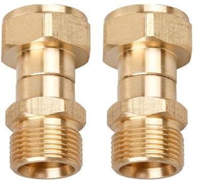 2 unidades M22 14 mm limpiador de alta presión articulado conector de alta presión giratorio adaptador de alta presión limpiador de alta presión