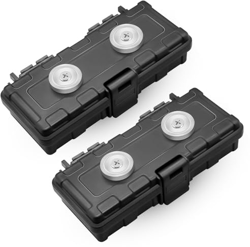 CANIPHA 2 pezzi cassetta portachiavi magnetica Key Holder, nascondere una chiave magnetica per auto cassetta portachiavi magnetica, nascondere una chiave magnetica portachiavi magnetico sotto l'auto