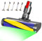Brosse de sol à rouleau souple compatible avec aspirateur Dyson V7 V8 V10 V11 V15, brosse à rouleau en velours en microfibre, pièce de rechange avec fonction d'affichage de la poussière, pour sols