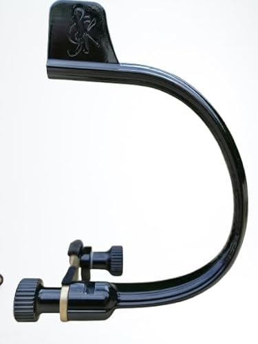 Kyndamo Supporto microfono per Sax Soprano dritto (Nero)