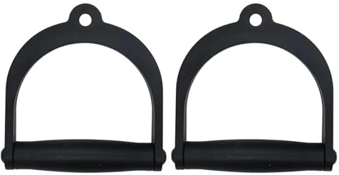 Kabelhandtag D-formade – fitnessutrustningstillbehör, 2 delar dra ner | träningshandtag för Bicep-lockar ryggträning motståndsband tränare idrottare nybörjare