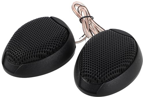 UKCOCO 1 Paire Tweeters Voiture Haut-Parleur Stéréo à Dôme Remplacement Haut-Parleur Audio Voiture Design Galets Moderne Compatible Systèmes Audio Auto Aigus Clairs et Précis