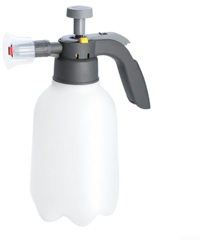 Pulverizador portátil de lavado de coches con accesorio de espuma para detalles automáticos, incluyendo aplicación desengrasante de neumáticos y limpieza interior con diseño de bomba manual