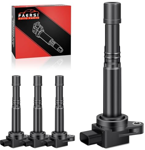 Set of 4 Ignition Coils Pack Replacement for L4 2.0L 2.4L- 2003-2007 Honda Accord& 2002-2011 Civic& 2002-2009 CRV& 2003-2011 Element & 2002-2006 Acura RSX, Coil Pack Fit for UF311 UF583 C1382