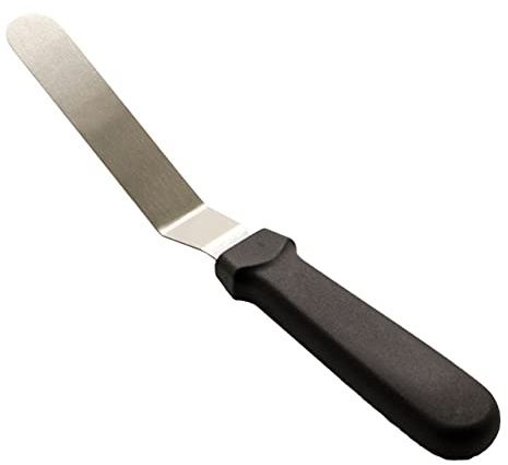 Winkelpalette Spatel 15cm Griff schwarz Kuchenmesser Tortenmesser Torten Zubehör
