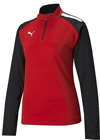 Puma Herren Teamliga 1/4 Zip Top T-Shirt, Red, S