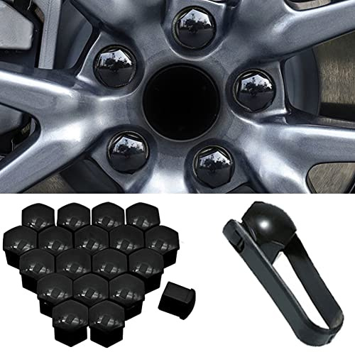 20 PCS Tappi a Vite Ruota Set per V-W Golf 4 6 7 GTI Passat B5 B6 B7 CC, Auto Copridadi Ruota Pneumatici Tappo Dado Ruota Cerchione Coperture Copricerchi Copribulloni