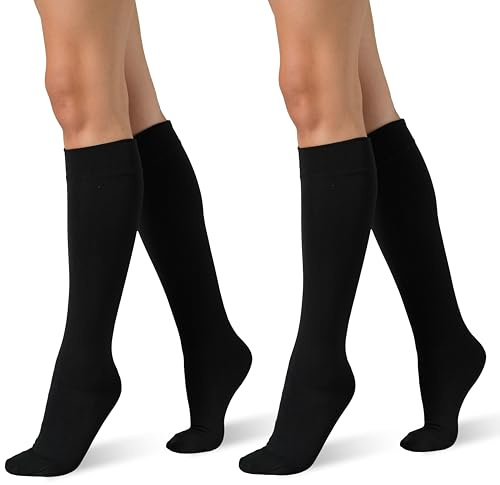 NOLOGO KATIACALZE Chaussettes Hautes Femme Polaires Vancouver - Chaussettes Thermiques Chaudes, Hiver, Longues, Élastique, résistant, Doux, Respirant 2-3 Pairs