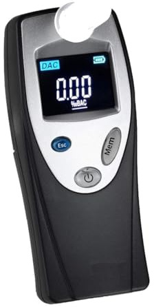iBACheck Alkoholtestare i fickstorlek med 4-färgs LCD-skärm. Låg strömförbrukning och kan testa> 350 tester. Användarvänlig med 10 minnen för testjämförelse.