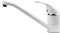 Xcel Home Robinets de cuisine ronds blancs | Monobloc à levier supérieur pivotant à bec long avec tuyaux et raccords standard | Robinets de cuisine peu encombrants parfaits pour les éviers de cuisine