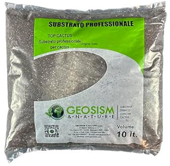 Terreau, substrat professionnel pour plantes succulentes (cactus - succulentes) (Top Cactus - Geosism) (10 lt)