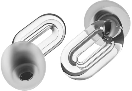 Saccater Moment Tappi per le Orecchie Antirumore - Riutilizzabili e ad Alta Fedeltà per Concerti, Festival, Musicisti, Moto e Vita Notturna - 13 dB NRR (Trasparente, Confezione da 1)