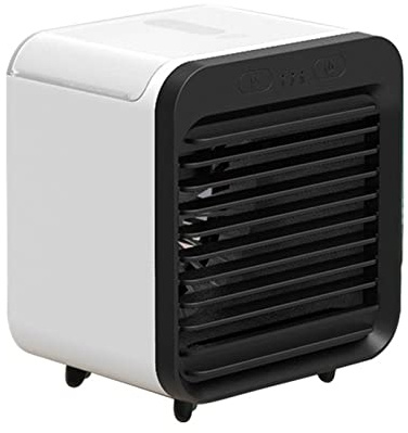 Luftrenare Fläkt Luftkonditionering USB Vattenkylningsfläkt Desktop Protable Sovrum Låg ljudnivå inklusive natt elektrisk fläkt Kyl Ner Snabbt(White)