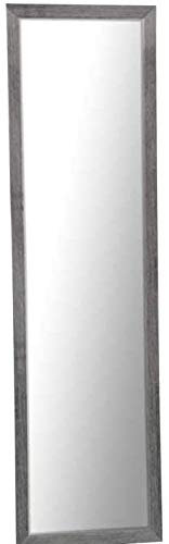 Gicos Specchio Rettangolare da Parete Struttura in Legno Colore Olmo Scuro 34 * 2 * 125 cm TCO-796449