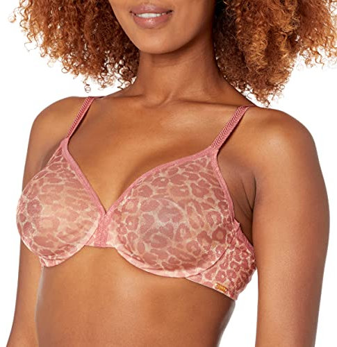 Gossard Glossies Leopard 13101-BPT Women's Blush Print Non-Padded Underwired Full Cup Bra 32D