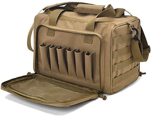 Tactical Bag, Duffle Range Gun Bag with Divider and Multifunctional Tote Bag