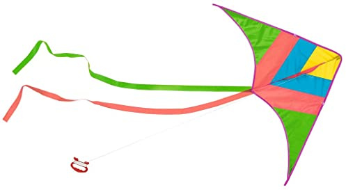 moses. Neon Taschen-Flugdrachen, schnell zusammengebauter Einleiner-Drache für Kinder ab 6 Jahre, farbenfroher Kinderdrachen inklusive Transporttasche