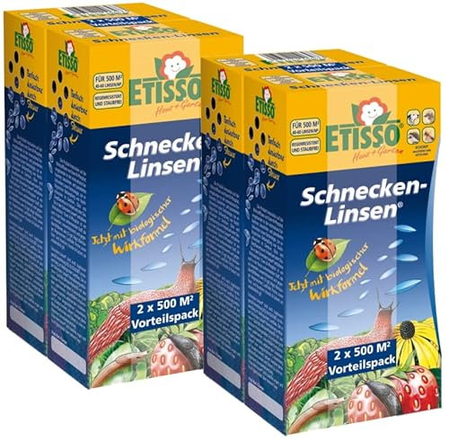 ETISSO® Schnecken-Linsen Sparpack 4 x 300 g + gratis 20g Kressesamen Sprint