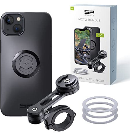 SP CONNECT Moto Bundle | SPC+ | kompatibel mit iPhone 14 Plus | Handyhalter für Motorrad Bike Moped Roller | Gadget Halterung für Navi