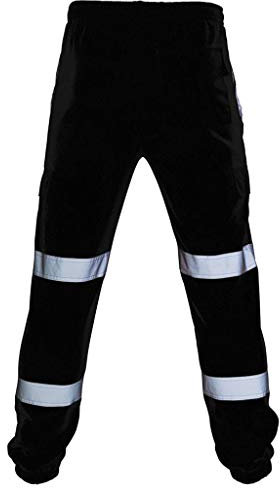 LZPCarra Reflektierende Hose Herren Lang - Arbeitshose Herren Mit Reflektoren Warnschutzhose Gelb Warnhose Orange Funktionshose Hose Sicherheitshose Schutzhose/Sporthose/Jogginghose/Trainingshose