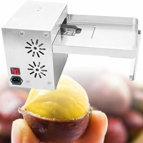 FENGSSLL Máquina peladora y abridora de castañas Máquina automática para Cortar castañas Alta eficiencia y fácil de Usar Adecuado para Muchos tamaños de castañas,Semi-Automatic