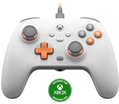 GameSir T7 Wired Controller für Xbox Series X|S, Xbox One & Windows 10/11, Plug and Play Gaming Gamepad mit Hall-Effekt Joysticks/Hall Trigger, 3.5mm Audio Jack - White