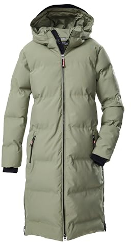 Killtec flickor Kow 237 Grls Qltd Ct Quiltad rock/funktionell kappa i dunlook med huva