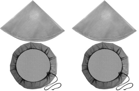 SUPVOX 2 Ensembles Grille De Baril De Pluie Filtres À Eau Housse en Polyester pour Tonneau d'eau Accessoire pour Tonneau De Pluie De Seau De Pluie Filet De Pluie 2 Pièces * 2