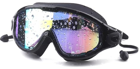 Pocoiau Occhialini da nuoto antinebbia occhialini da nuoto snorkeling immersioni occhiali da donna uomo piatto leggero occhiali da nuoto per nuoto