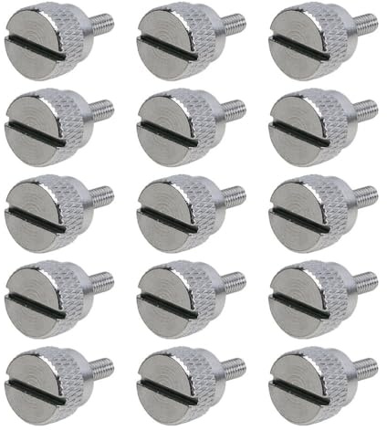 POPETPOP 15 Viti di Fissaggio del Morsetto dell'ago: Viti a Testa zigrinata del Piedino premistoffa della Macchina da Cucire per Una Rapida Sostituzione - Precisione per Cuciture stabili