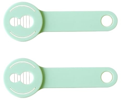 BESPORTBLE Coupe-Haricots Multifonction 2 Pièces Vert Clair, Trancheuse à Haricots Longs en Plastique Solide, Déchiqueteur Légumes Cuisine, Ustensile Pratique et Compact pour Préparation