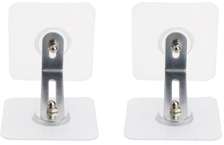 Hemobllo 2 Sets Punch-Free Furniture Anchors for Anti-tilt Safety, No Drilling Needed, Iron and Acrylic Material, Fix Furniture on Wall, for Environment with Children and Pets