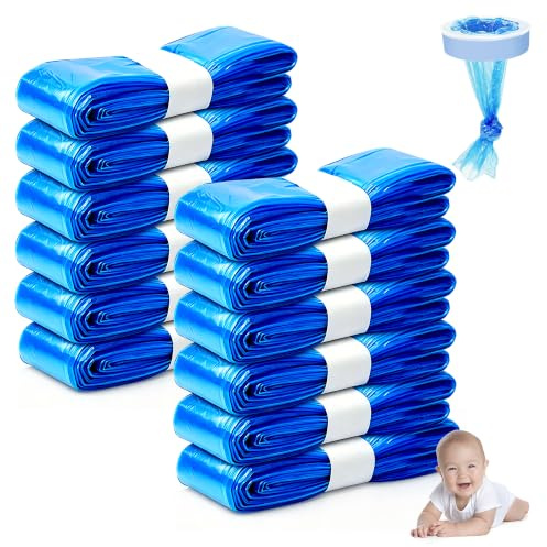 12 Pack Nappy Bin Refills, 4.5m Diaper Pail Refill Bags