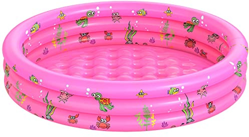 Garden Round Inflatable Baby Swimming Pool, Portable Inflatable Child/Children Little Pump Pool,Kiddie Paddling Pool Indoor&Outdoor Toddler Water Game Play Center for Kids/Girl/Boy