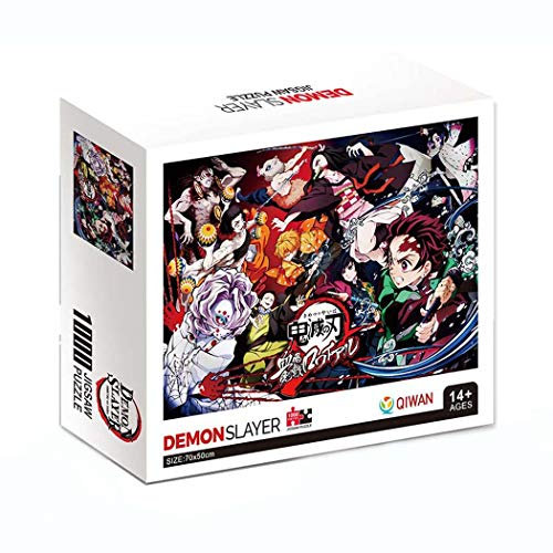 Ghost Killing Puzzle Popular Anime Jigsaw Kimetsu Puzzle Cartoon Theme Jigsaw Piece Adult Kids' Paper Challenge Family Game 1000pcs