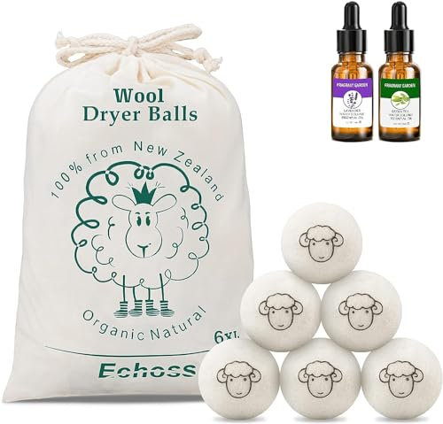 Balle de Séchage pour Sèche-linge,Réutilisables Anti-Rides Séchoir Boules Parfumées Réduit Temps de Séchage,Naturel Parfum Frais Linge Détachant