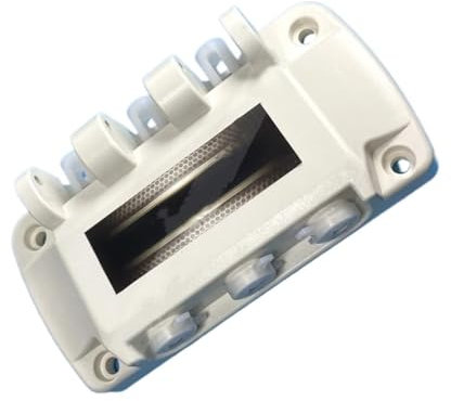 1 juego de accesorios de puerta de válvula de panel frontal de color blanco con tapas de anillos de sello de pistones, compatibles con repuestos de máquinas de helado YKF Soft Serve