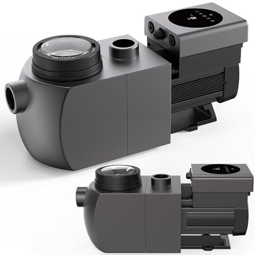 Mucola Inverter Poolpumpe Aquagem inkl. Wi-Fi 26500 l/h IH30 Schwimmbad WLAN PUMPE für Pools 50-80 m³ Umwälzpumpe nur 32,4 db Filterpumpe
