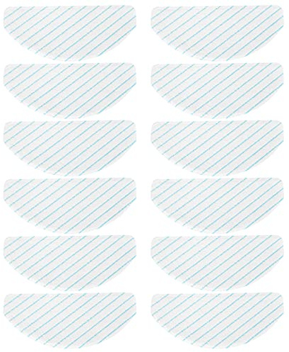 Swiixxer Paquete de 12 Almohadillas de Microfibra para Fregar OZMO T8 T8, PañOs de Limpieza para Aspiradora, Trapos, Piezas de Repuesto