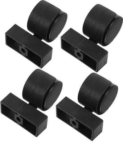 GANAZONO 4st Planter Box Wheels Med Brackets Heavy Duty Roterande Hjul För Blomlådor Balkong Patio Och Trädgård Lätt Att Installera Och Stabilt Stöd